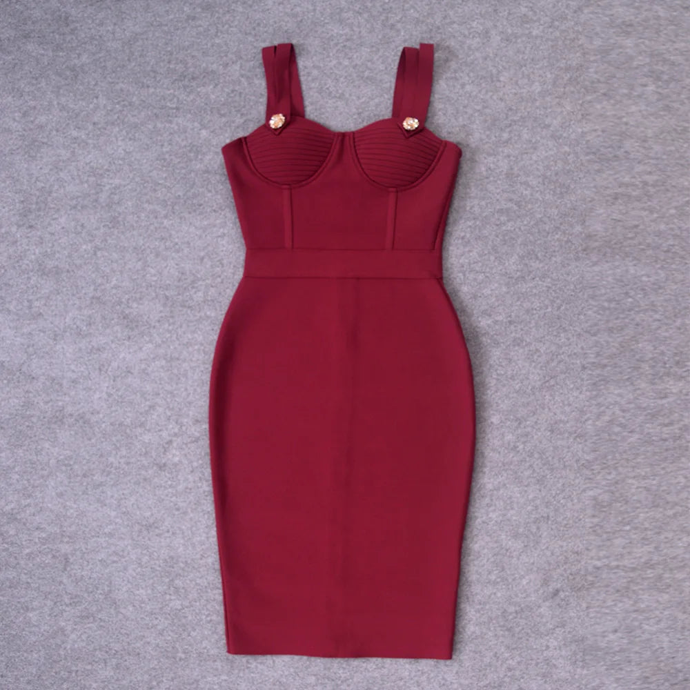adiance Luxe Rhinestone Maxi Dress