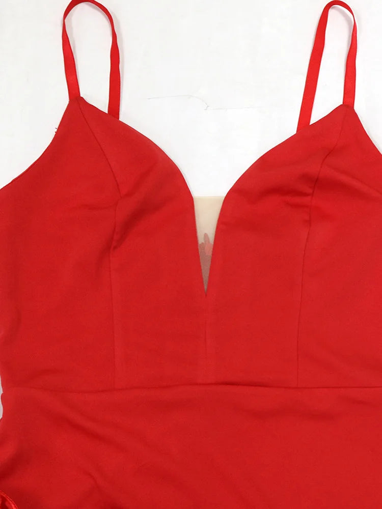 Scarlet Elegance Dress