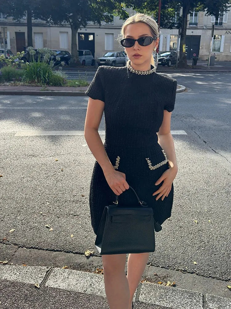 ChicEdge Tweed Party Dress