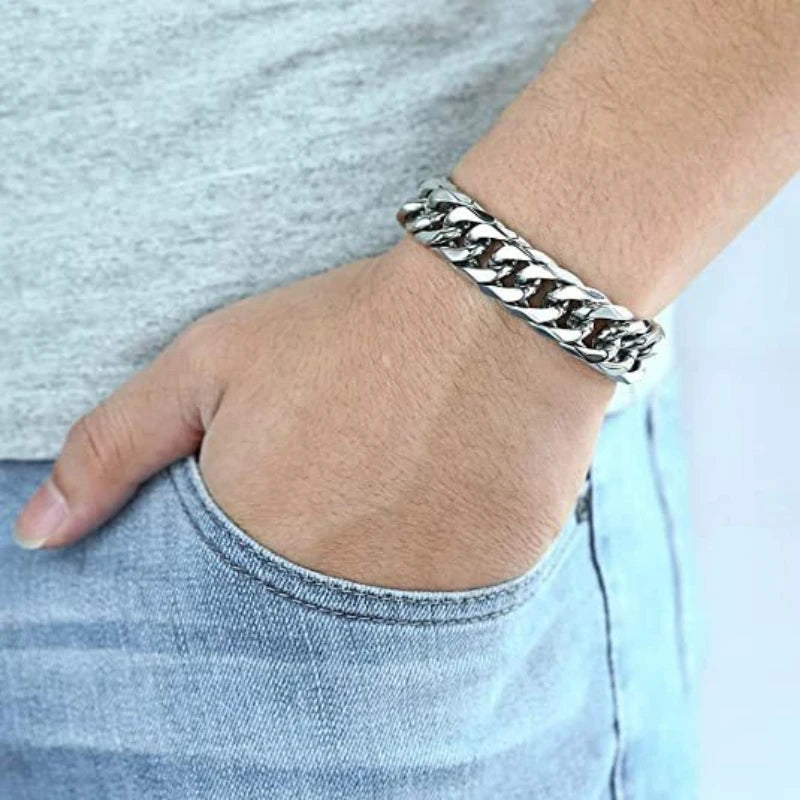 teelKing Cuban Chain Set