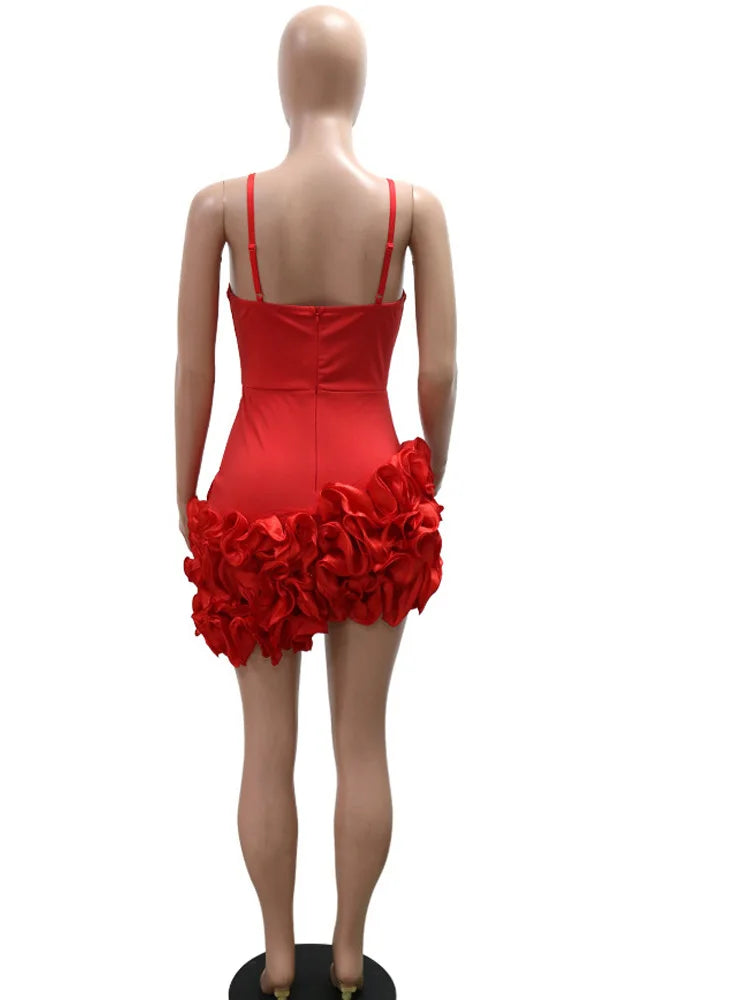 Scarlet Elegance Dress