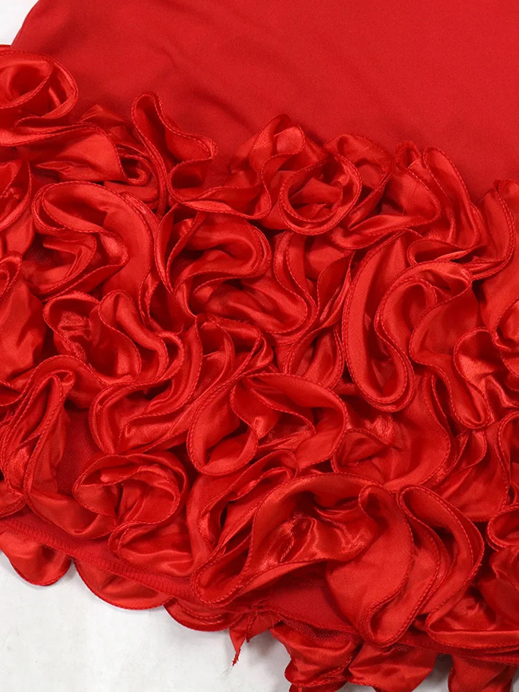 Scarlet Elegance Dress