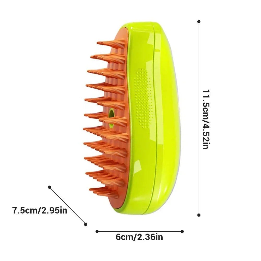 FurryFresh 3-in-1 Steamy Massage Brush