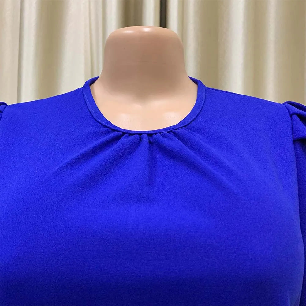 Pleated Charm Midi Dress