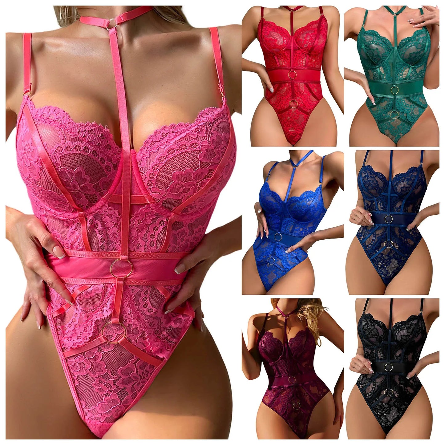 Crimson Embrace Bodysuit