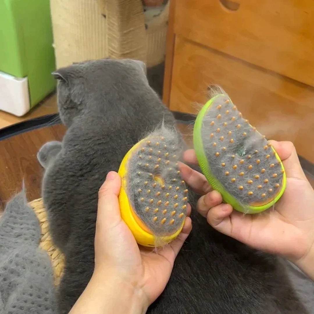 FurryFresh 3-in-1 Steamy Massage Brush