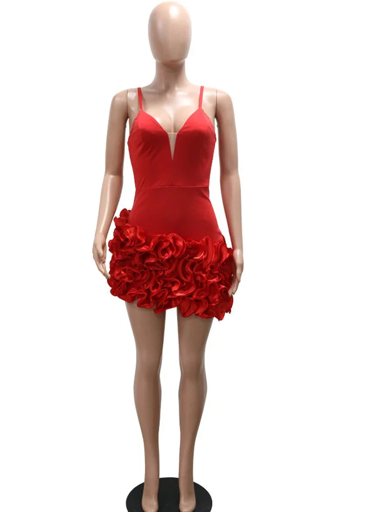 Scarlet Elegance Dress