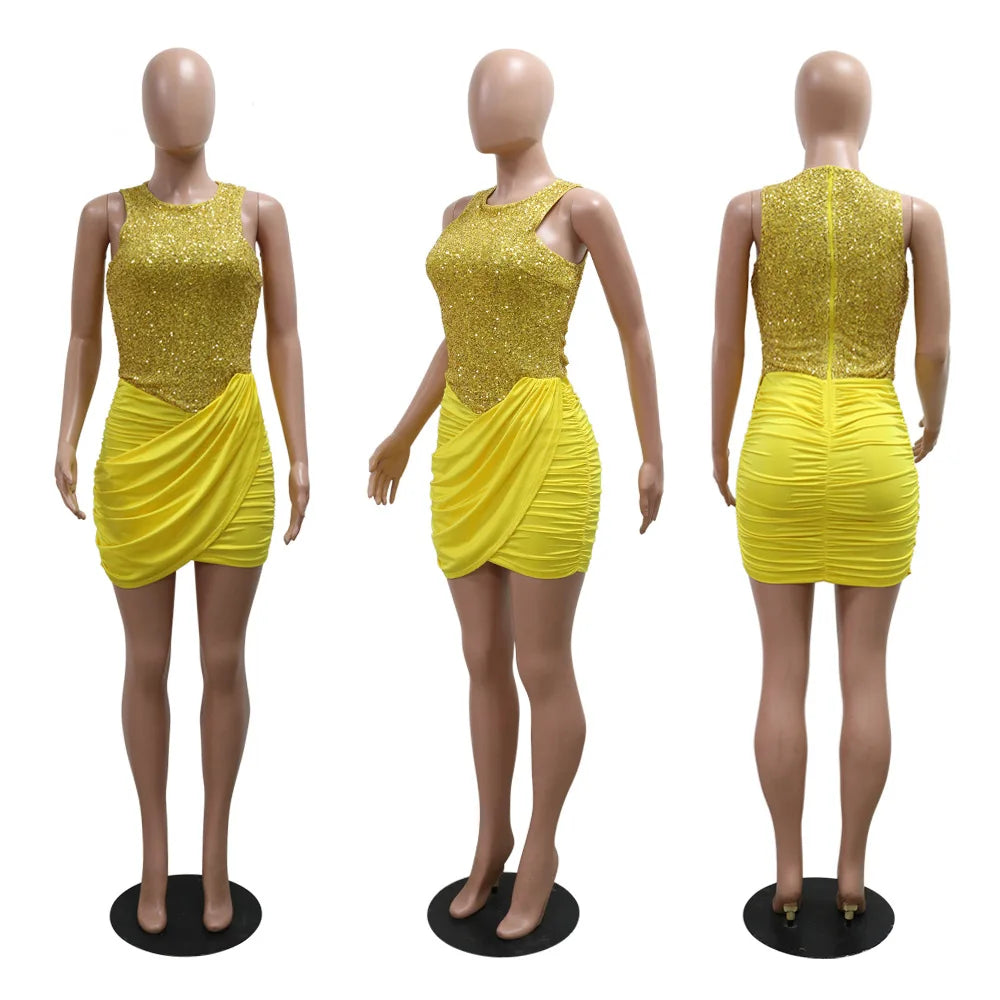 GlowGlam Sequin Mini Dress