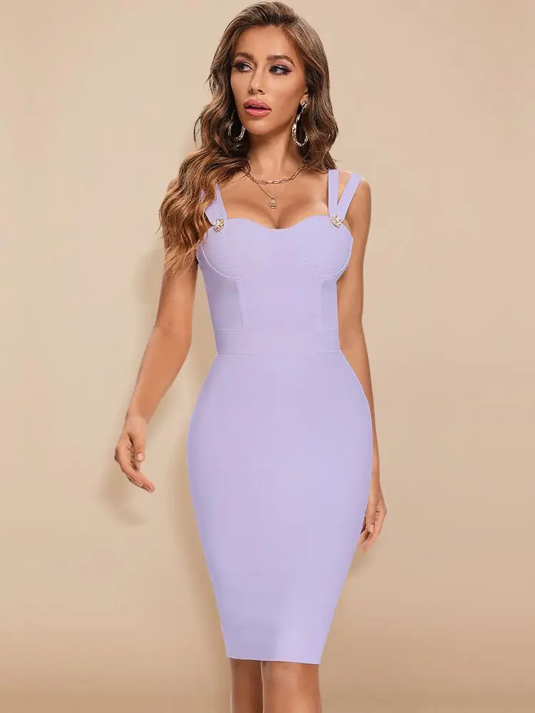 adiance Luxe Rhinestone Maxi Dress