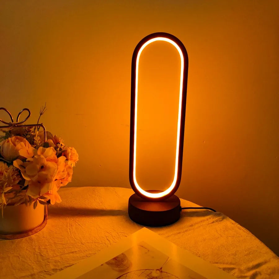 LumiGlow 3-Color LED Bedside Lamp