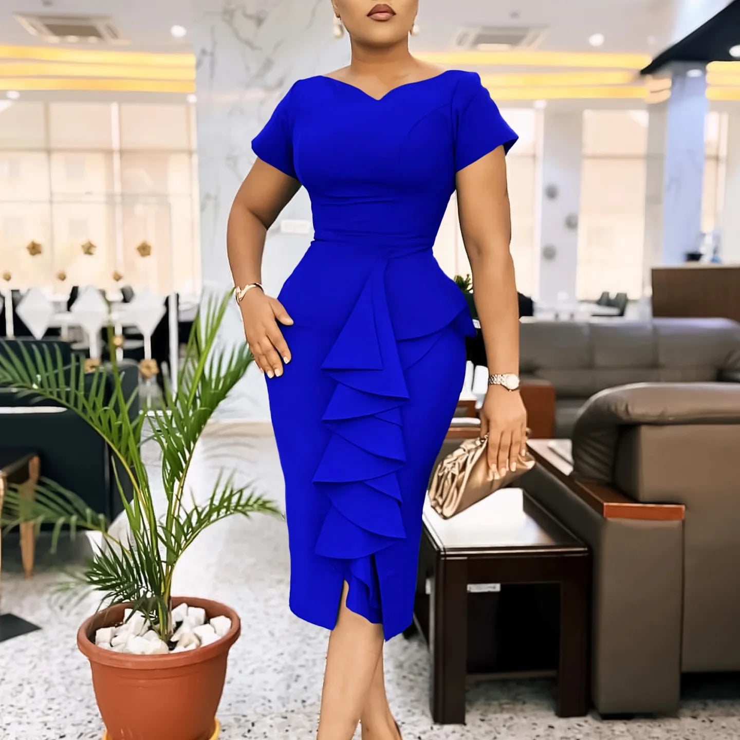 SilhouetteSophistiqué Ruffle Dress