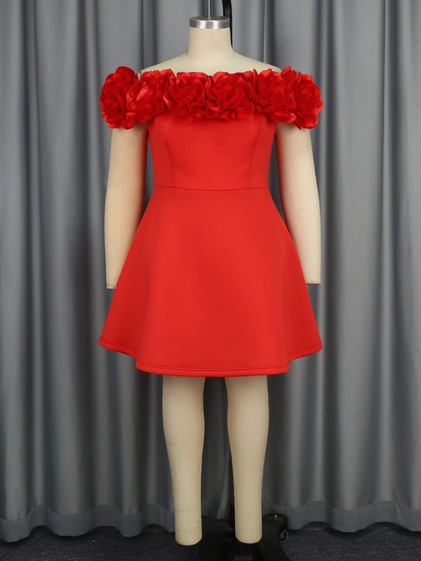 Petal Charm A-Line Dress