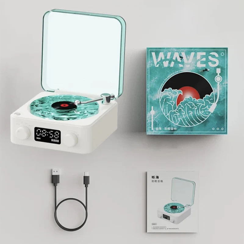 VinylGlow Pro: Retro Bluetooth Turntable & Speaker
