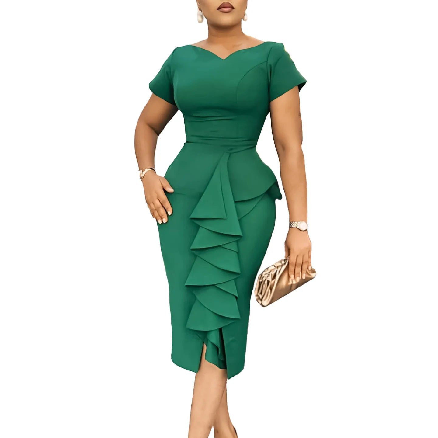 SilhouetteSophistiqué Ruffle Dress