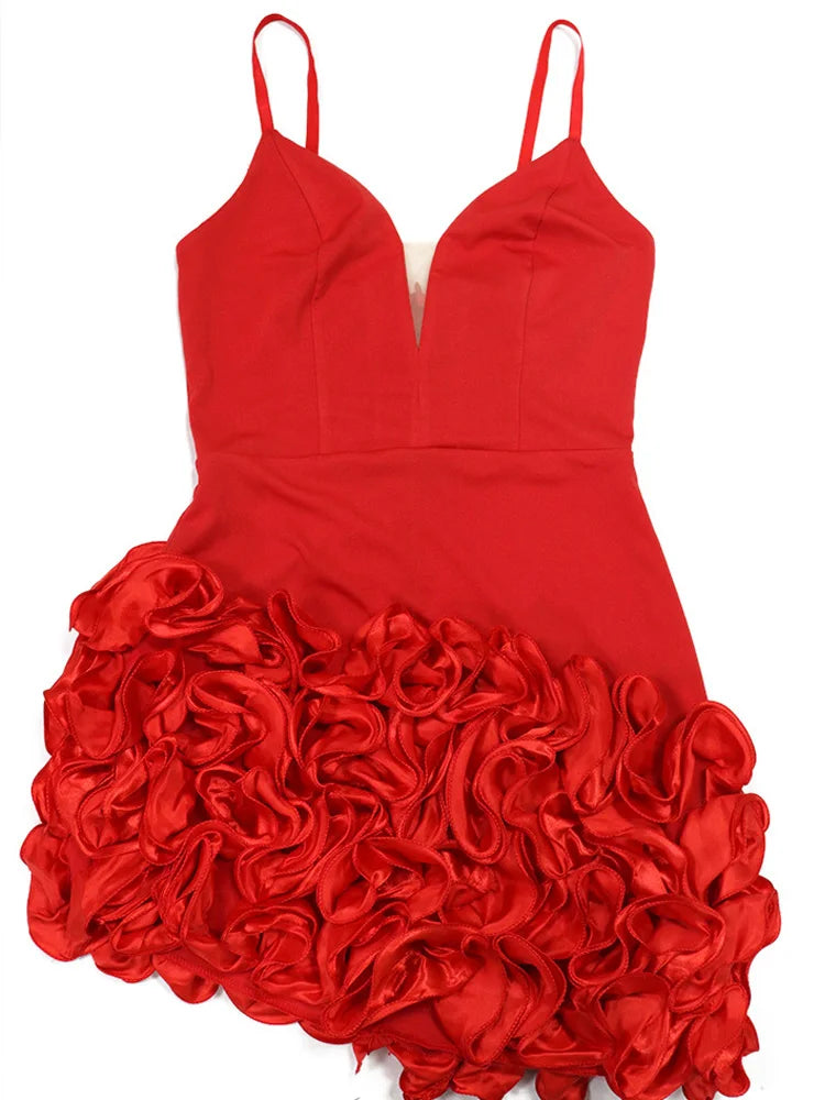 Scarlet Elegance Dress