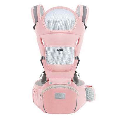 CarryEase Pro: Ergonomic Baby Carrier & Waist Stool