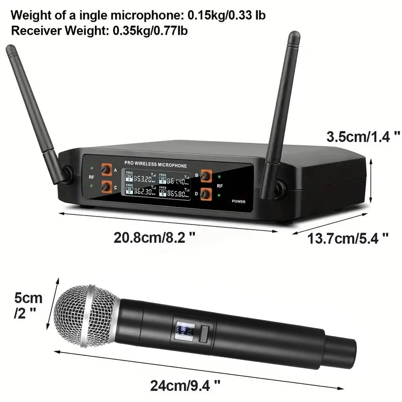 SoundWave Pro: Wireless UHF Microphone System