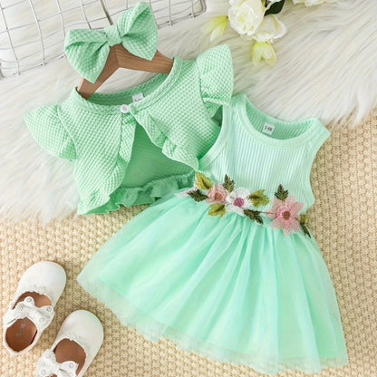 FloralBreeze Baby Summer Set