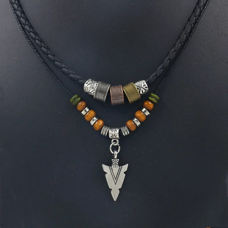 TribalArrow Leather Necklace