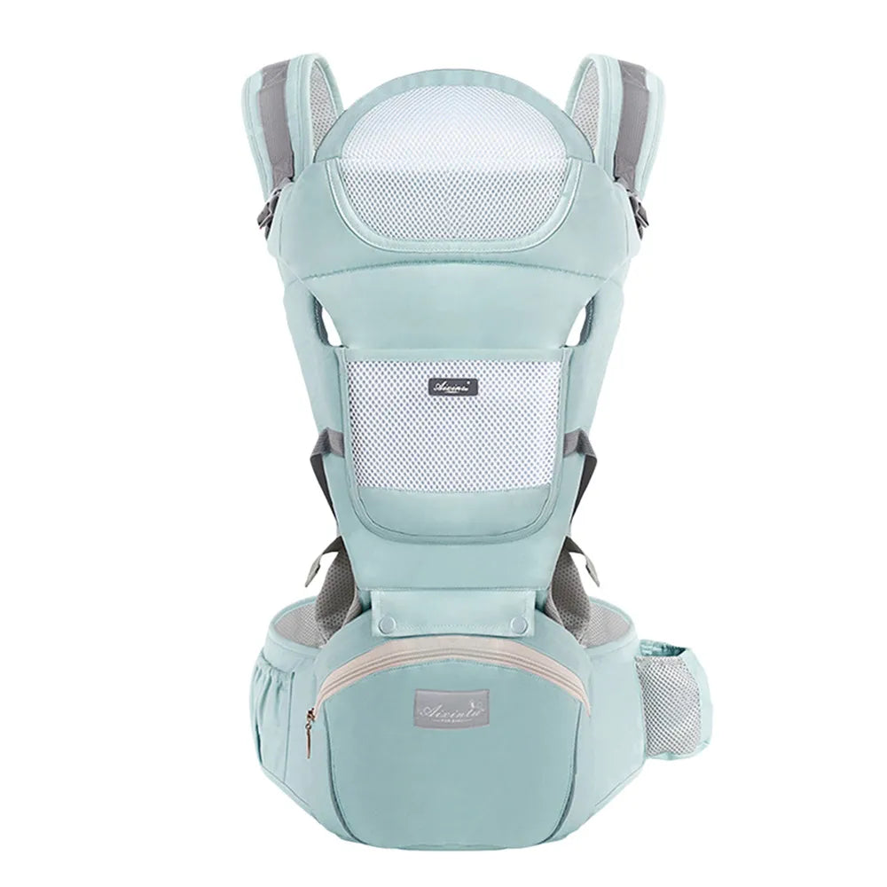 CarryEase Pro: Ergonomic Baby Carrier & Waist Stool