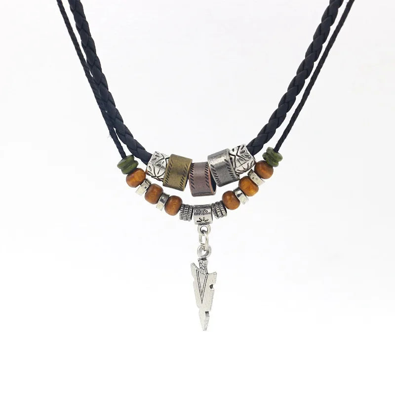 TribalArrow Leather Necklace