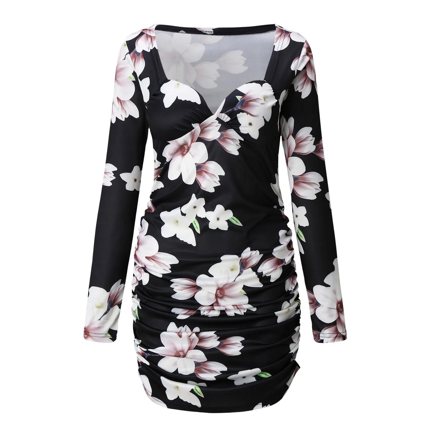 Floral Enchantment Bodycon Dress