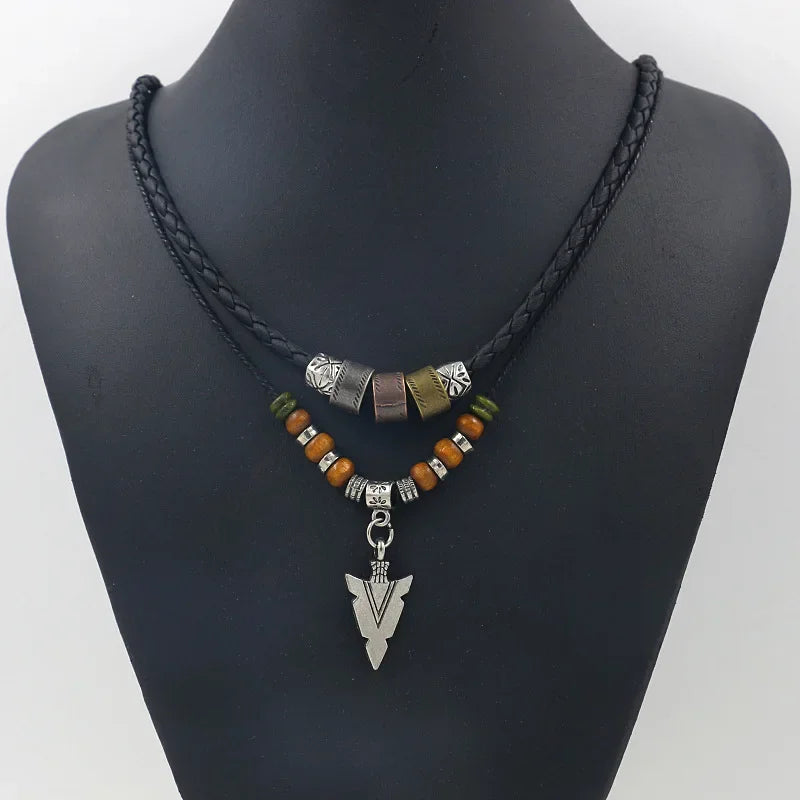 TribalArrow Leather Necklace