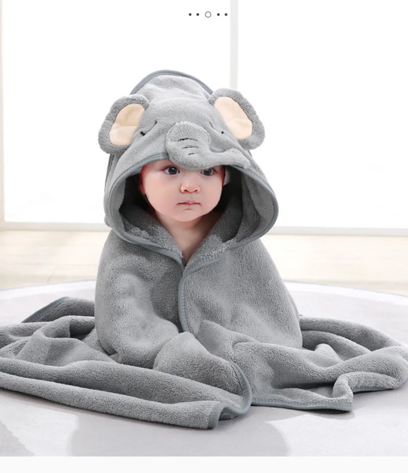 SnugglePaws Animal Hooded Towel