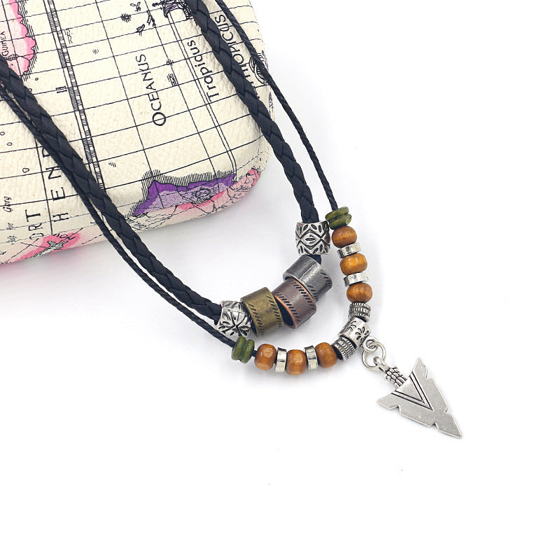 TribalArrow Leather Necklace