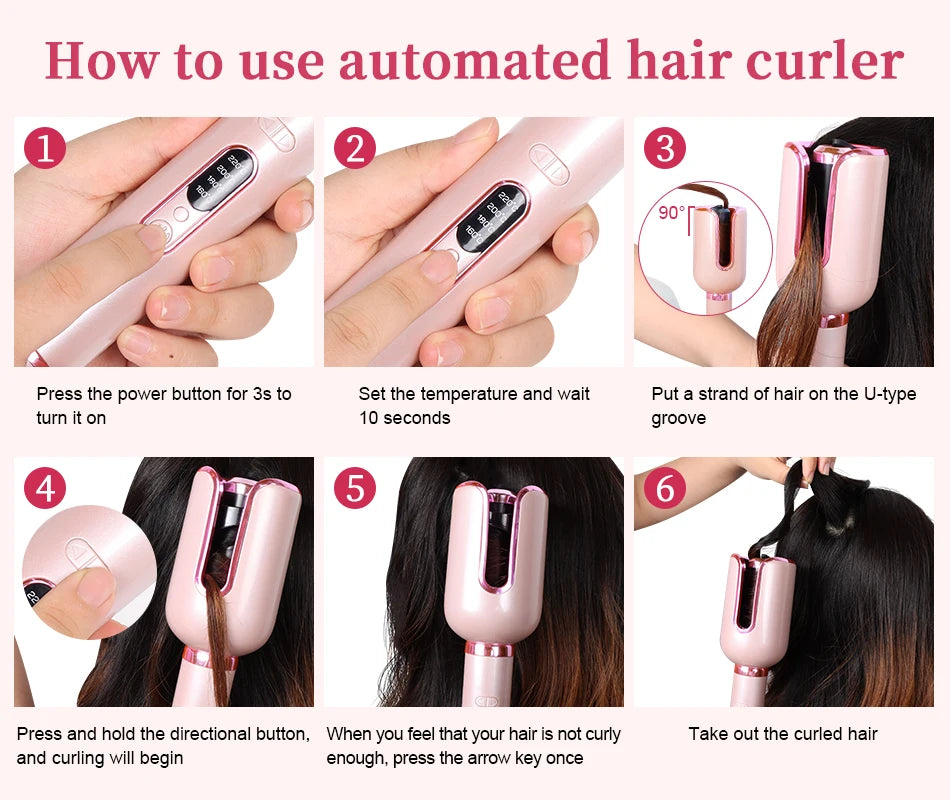 CurlMaster Pro: Automatic Ceramic Hair Curler