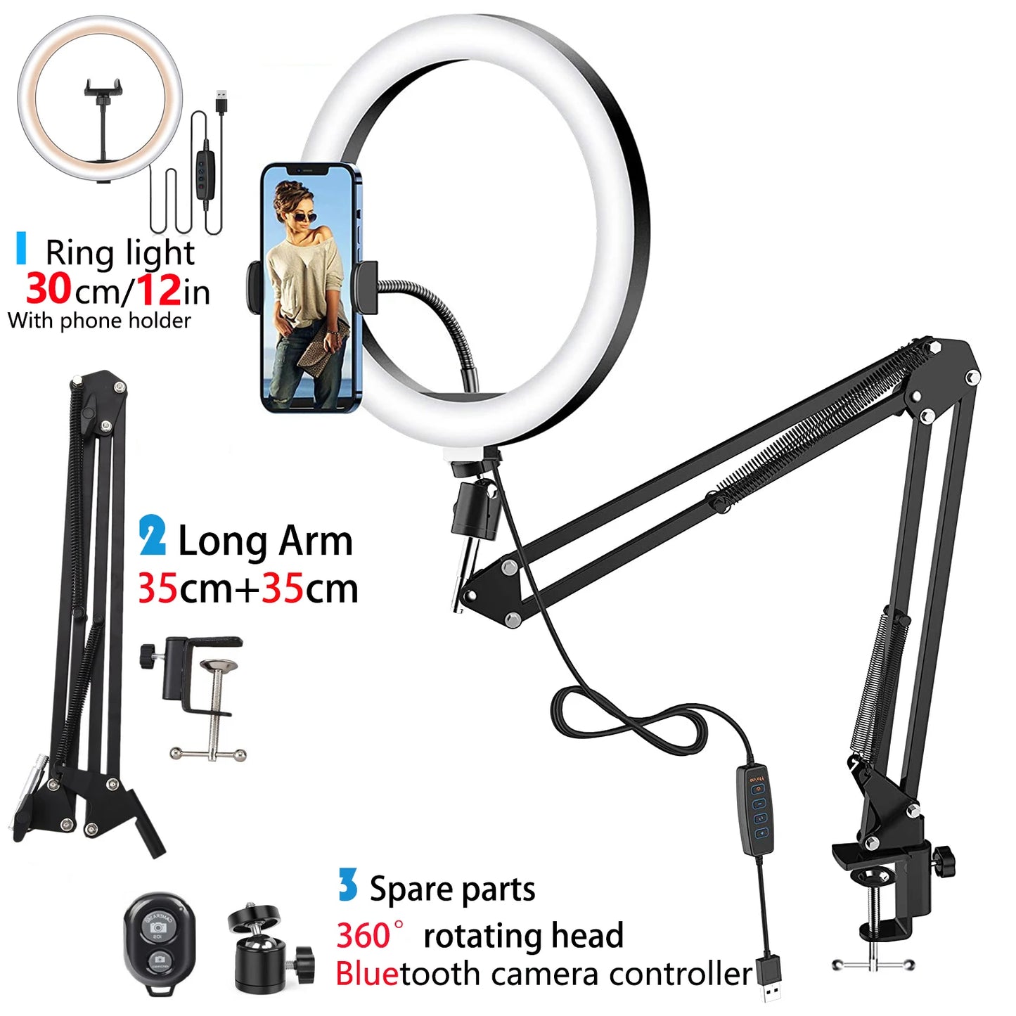 LumiStand Pro: The Ultimate LED Selfie Ring Light