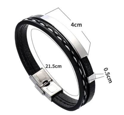 KingWeave Leather Bangle