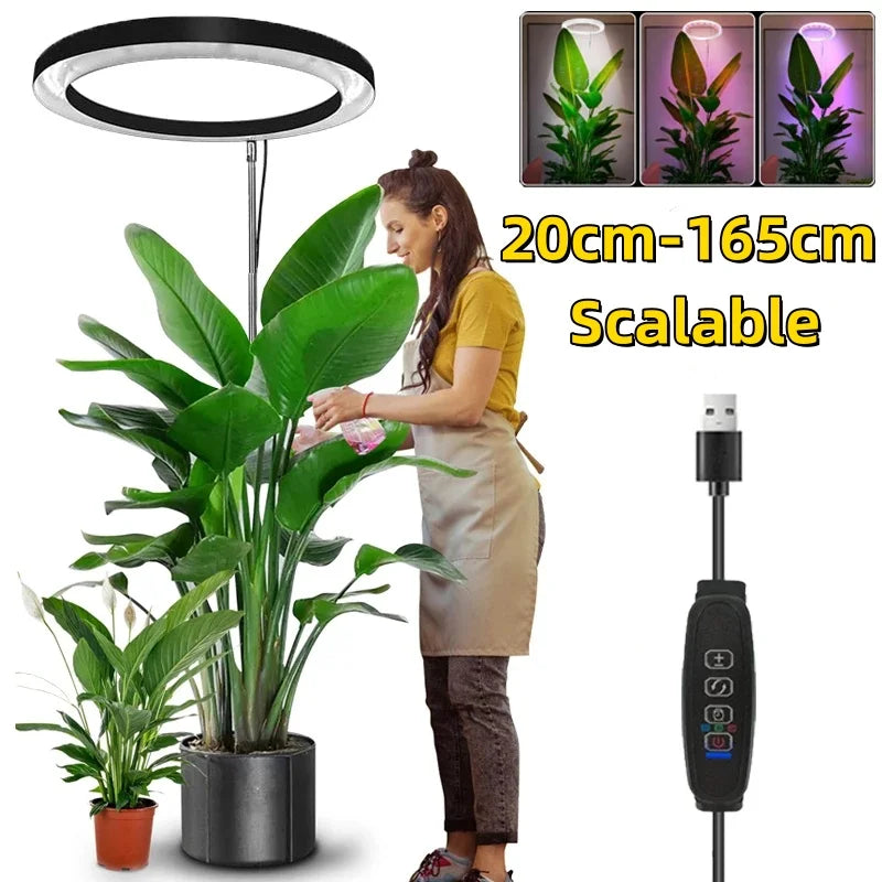 GrowGlow Pro Adjustable Plant Light