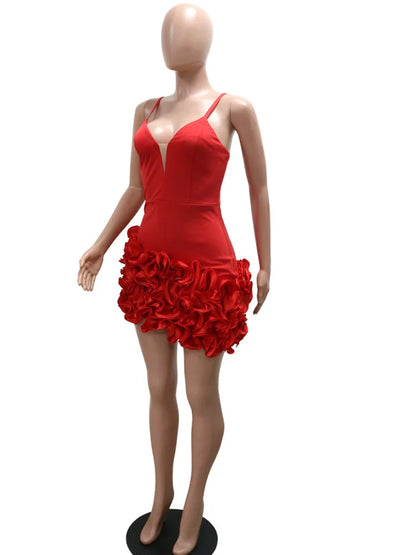 Scarlet Elegance Dress