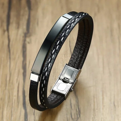 KingWeave Leather Bangle