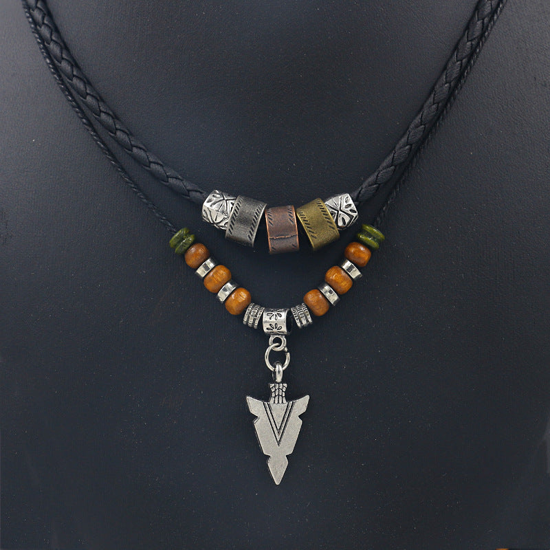 TribalArrow Leather Necklace