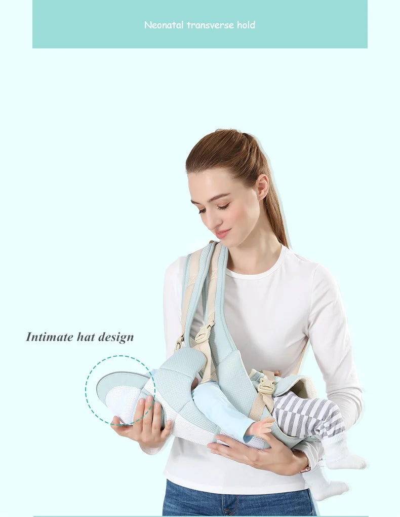 CarryEase Pro: Ergonomic Baby Carrier & Waist Stool